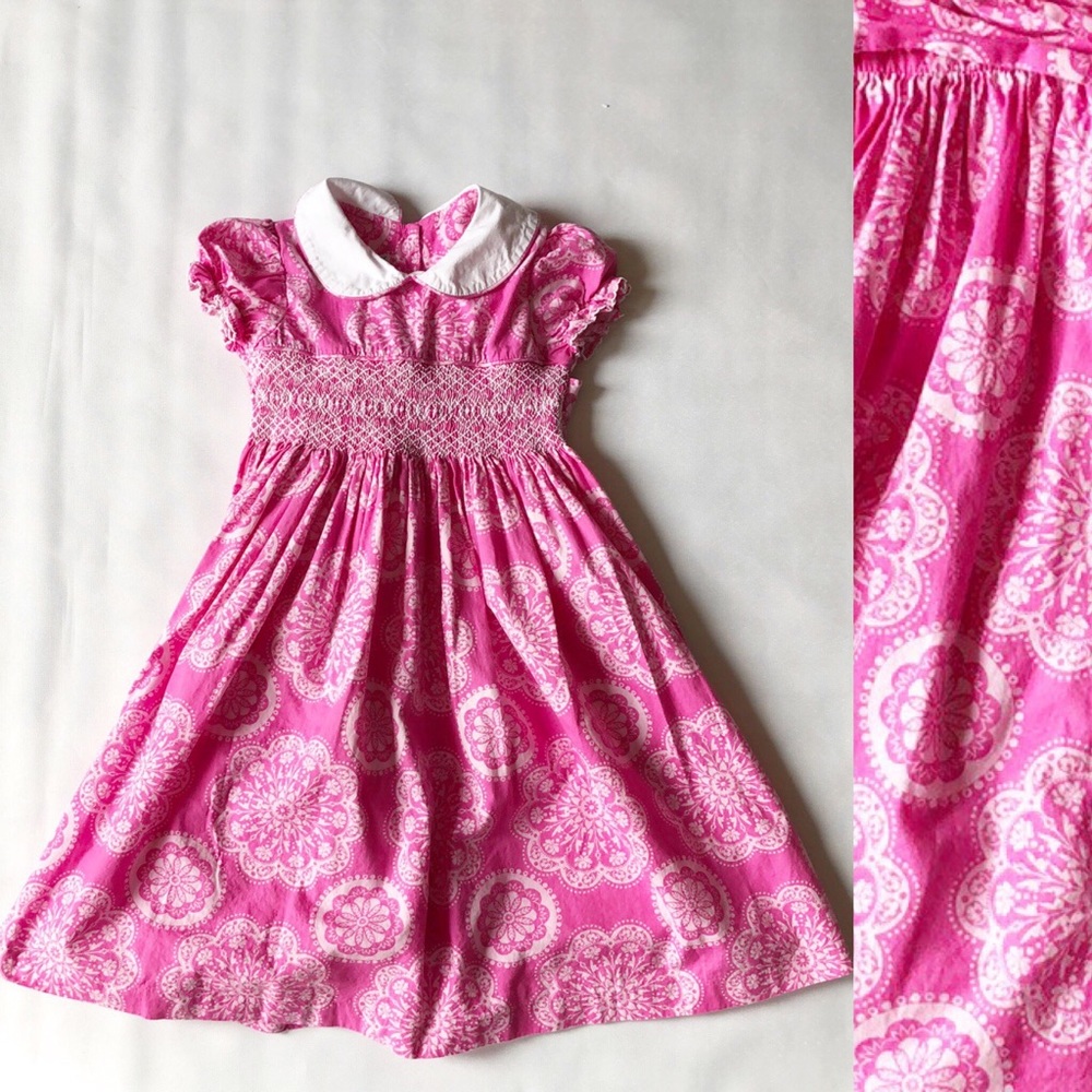 Marmellata pink smocked dress